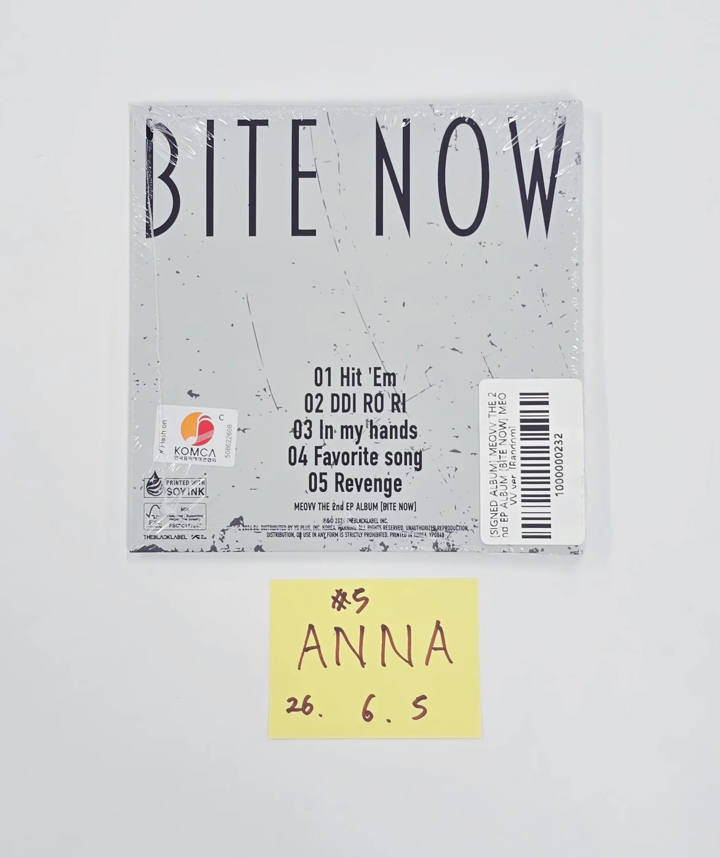 MEOVV ミヤオ bite now 直筆サイン入りアルバム アンナ MEOVV 