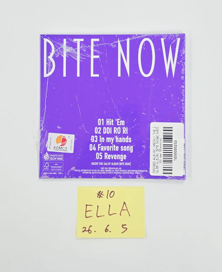 MEOVV "BITE NOW"  - Hand Autographed(Signed) Album [26.06.05]