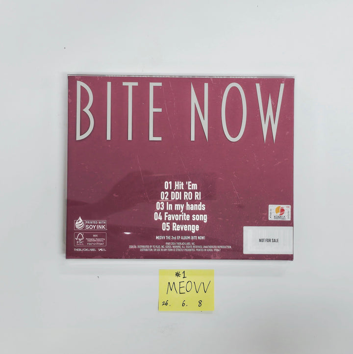 MEOVV "BITE NOW"  - Hand Autographed(Signed) Promo Album [26.06.08]