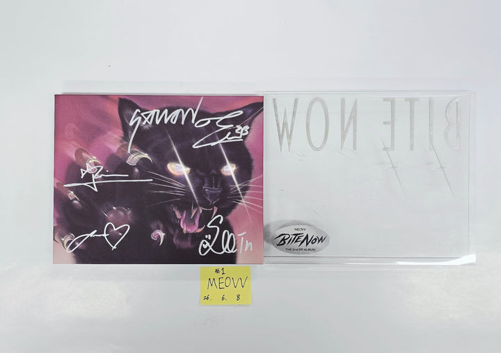 MEOVV "BITE NOW"  - Hand Autographed(Signed) Promo Album [26.06.08]