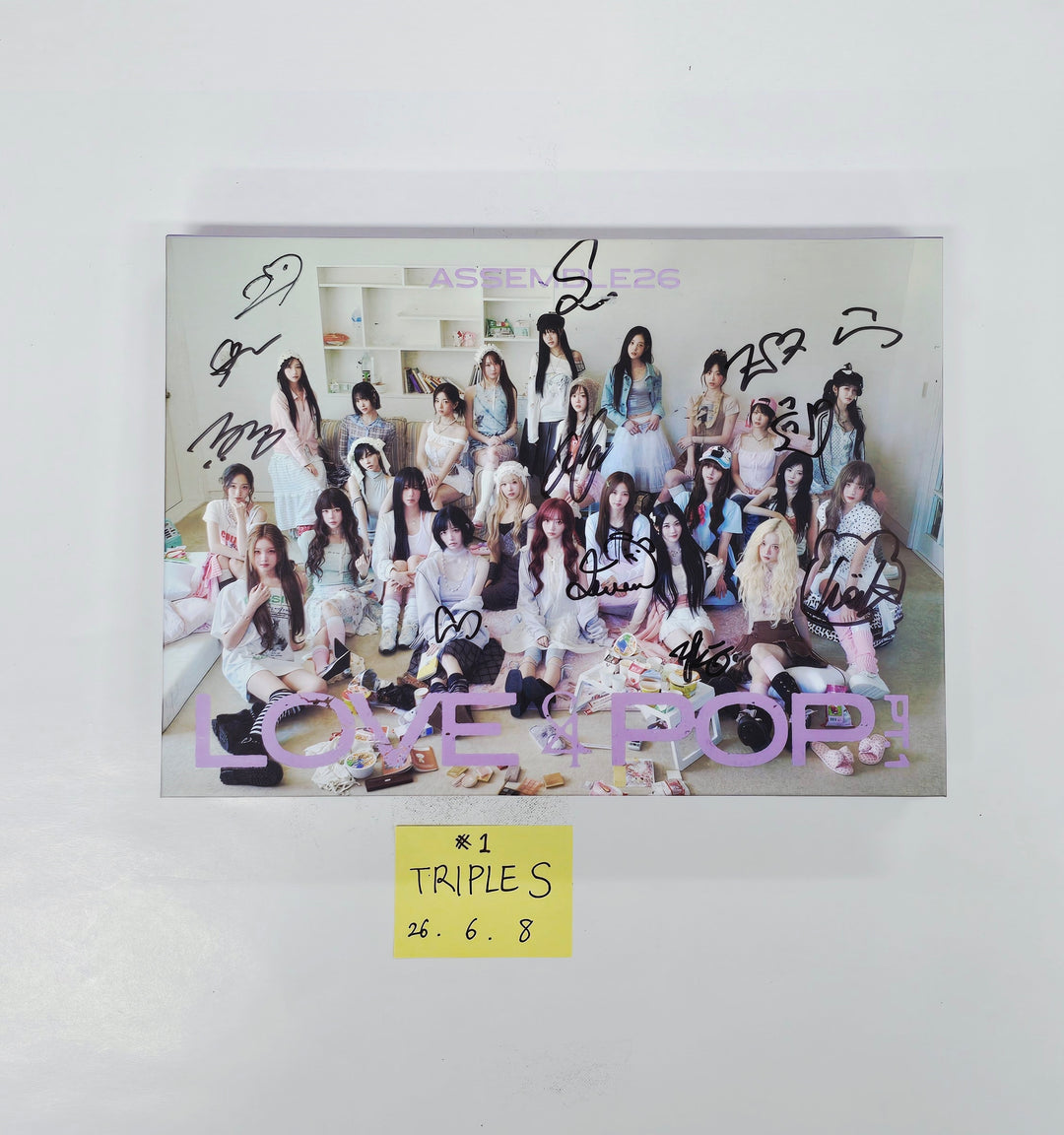 TripleS "LOVE&amp;POP pt.1" - Hand Autographed(Signed) Promo Album [26.06.08]