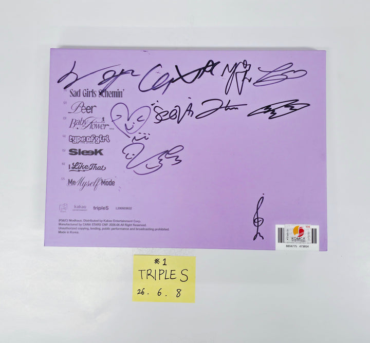 TripleS "LOVE&amp;POP pt.1" - Hand Autographed(Signed) Promo Album [26.06.08]