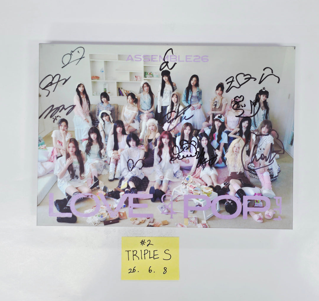 TripleS "LOVE&amp;POP pt.1" - Hand Autographed(Signed) Promo Album [26.06.08]