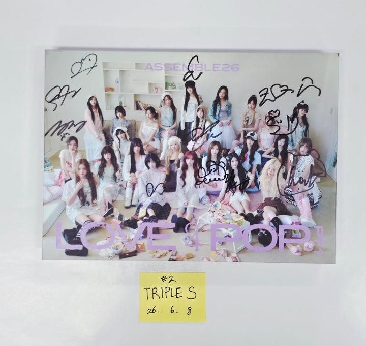 TripleS "LOVE&amp;POP pt.1" - Hand Autographed(Signed) Promo Album [26.06.08]