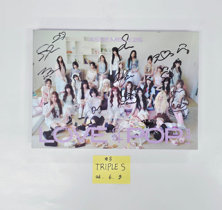 TripleS "LOVE&amp;POP pt.1" - Hand Autographed(Signed) Promo Album [26.06.08]