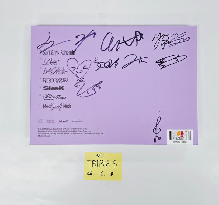 TripleS "LOVE&amp;POP pt.1" - Hand Autographed(Signed) Promo Album [26.06.08]