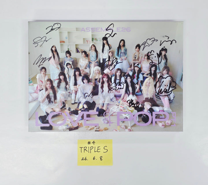 TripleS "LOVE&amp;POP pt.1" - Hand Autographed(Signed) Promo Album [26.06.08]