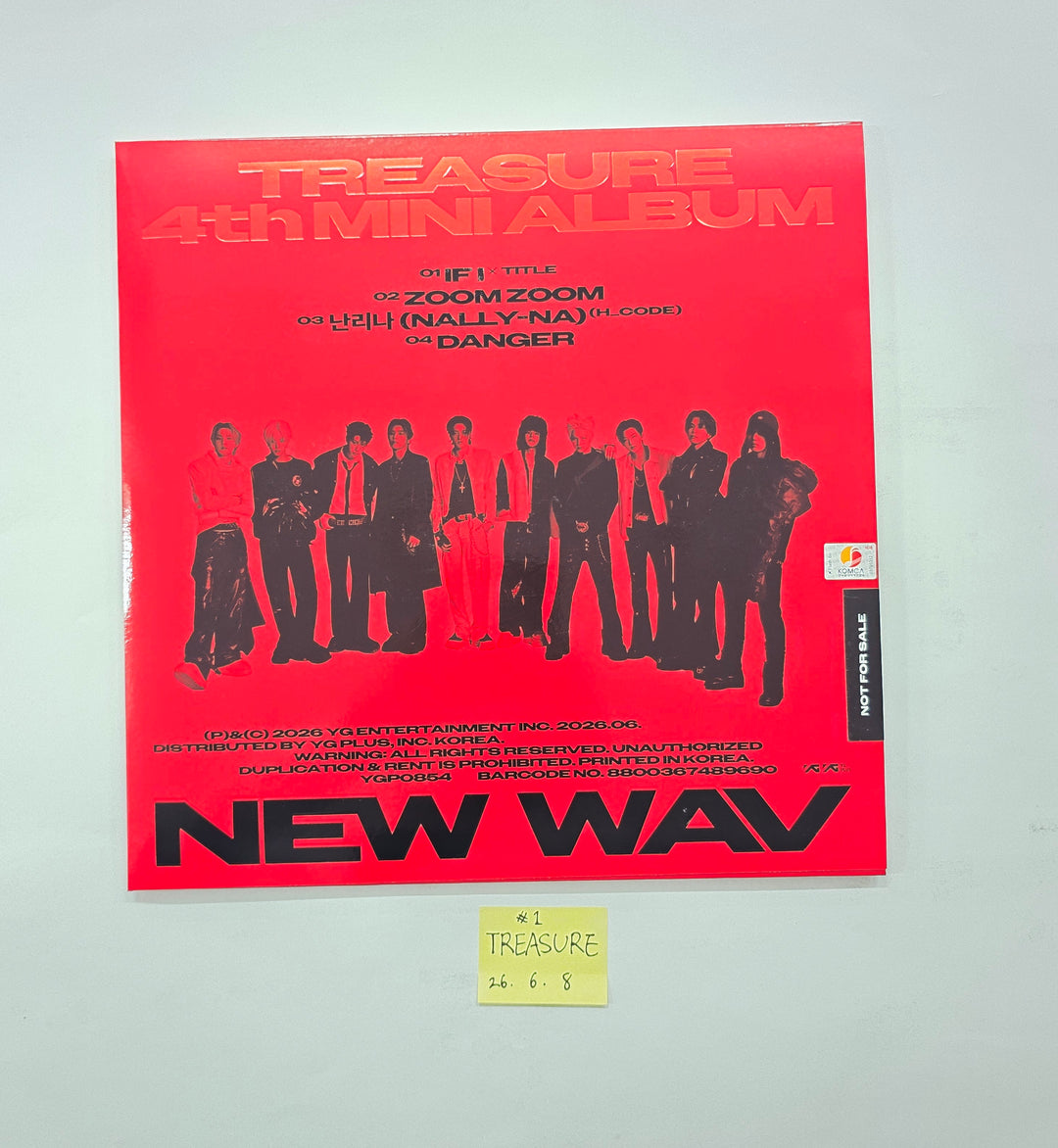 TREASURE "NEW WAV" - Hand Autograhped(Signed) Promo Album [26.06.08]