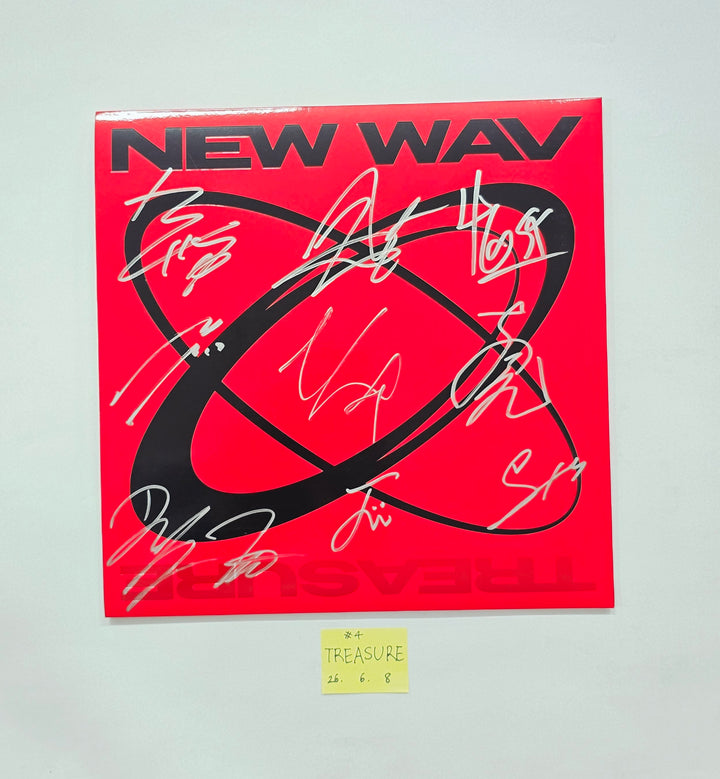 TREASURE "NEW WAV" - Hand Autograhped(Signed) Promo Album [26.06.08]
