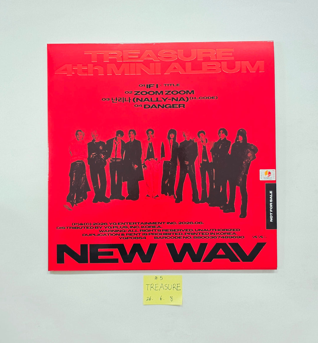 TREASURE "NEW WAV" - Hand Autograhped(Signed) Promo Album [26.06.08]