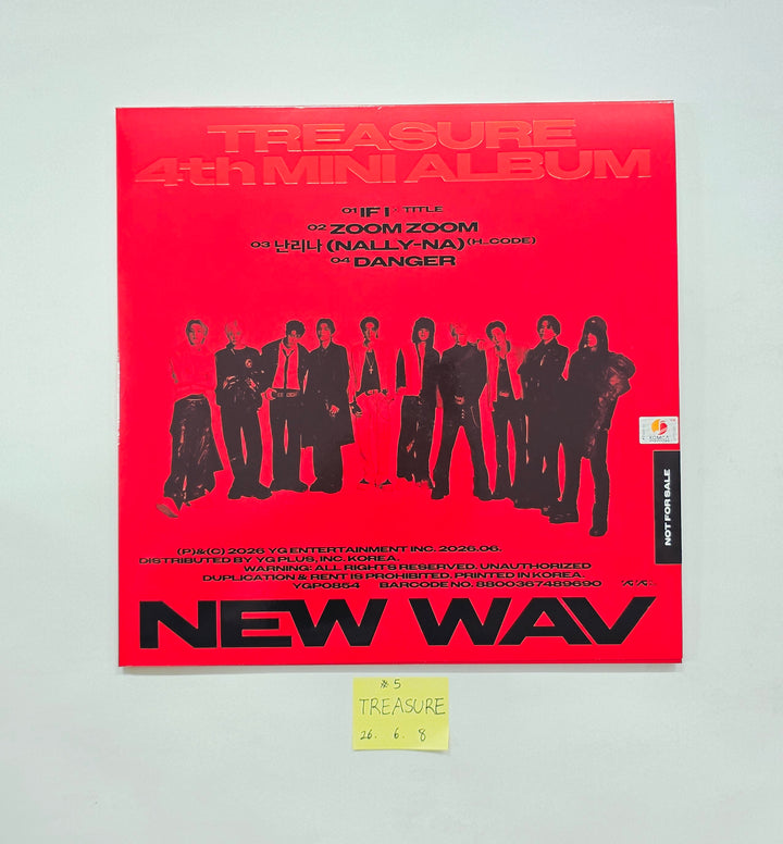 TREASURE "NEW WAV" - Hand Autograhped(Signed) Promo Album [26.06.08]