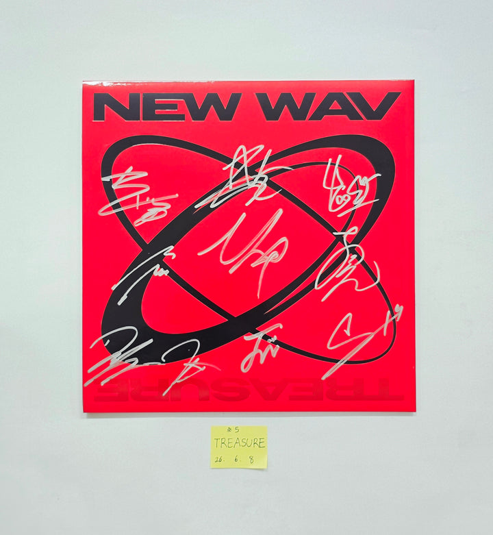 TREASURE "NEW WAV" - Hand Autograhped(Signed) Promo Album [26.06.08]