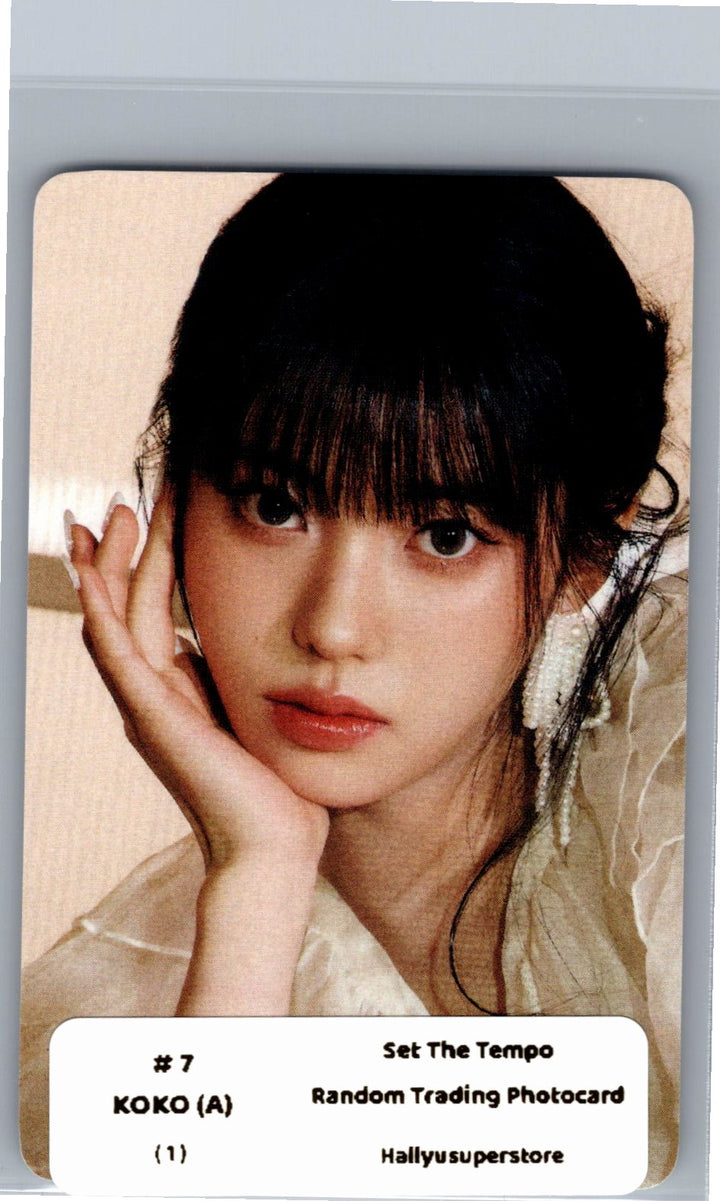 IZNA "SET THE TEMPO" - POP-UP Store Random Trading Photocard (A Ver.) [26.06.09]