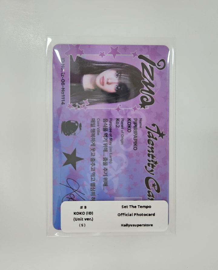 IZNA "SET THE TEMPO" - Official Photocard (UNIT Ver.) [26.06.09]