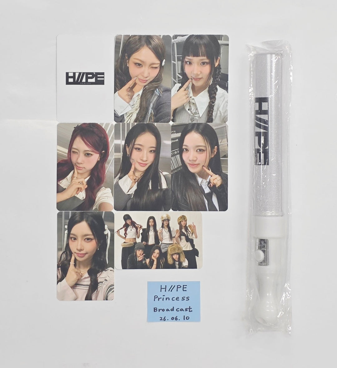 H//PE Princess - Broadcast Photocard Set (9ea) + Light Stick [26.06.10]