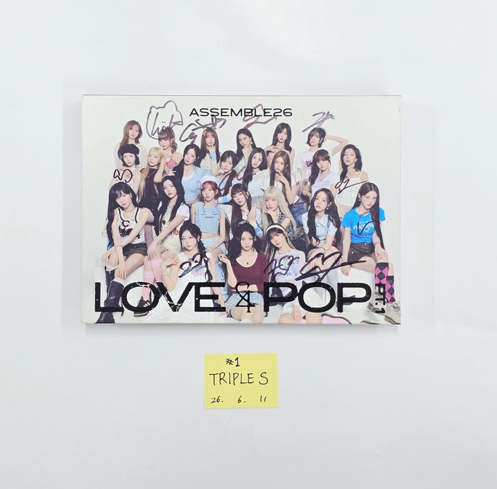 TripleS "LOVE&amp;POP pt.1" - Hand Autographed(Signed) Promo Album [26.06.11]