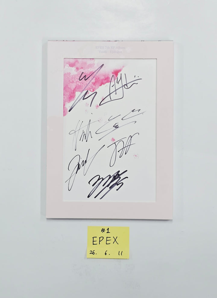 EPEX "소화(韶華) : Epilogue" - Hand Autographed(Signed) Promo Album [26.06.11]