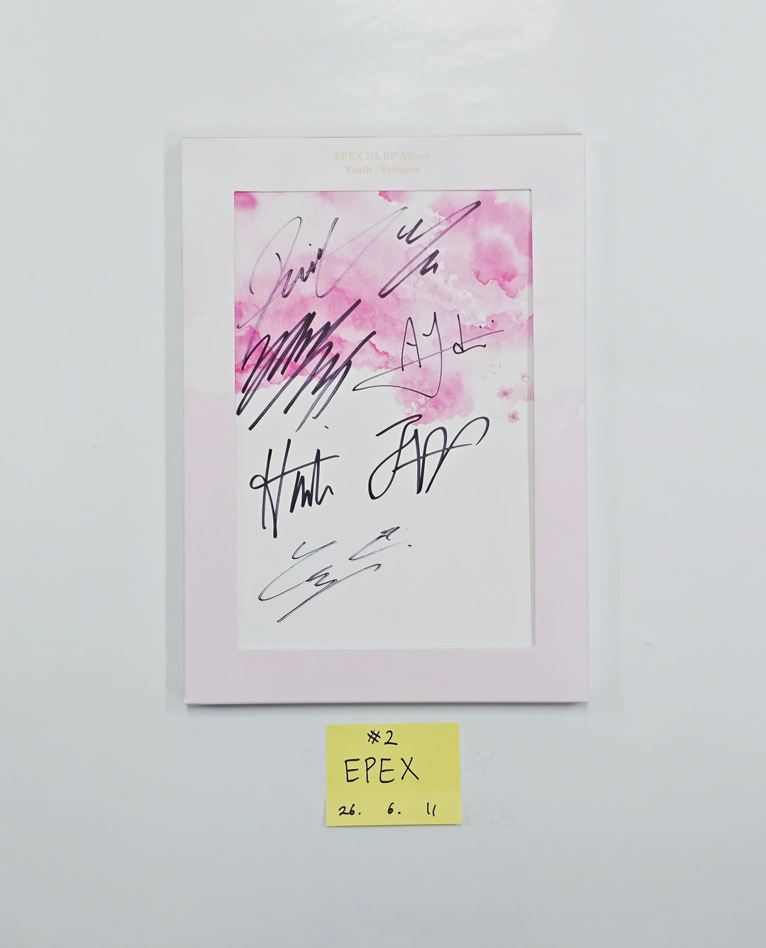 EPEX "소화(韶華) : Epilogue" - Hand Autographed(Signed) Promo Album [26.06.11]