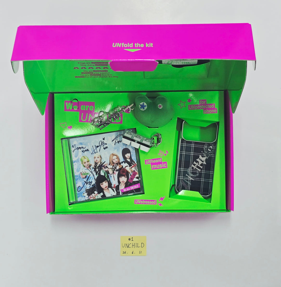 UNCHILD “We Are UNCHILD” - Hand Autographed(Signed) Promo Album Kit [26.06.11]