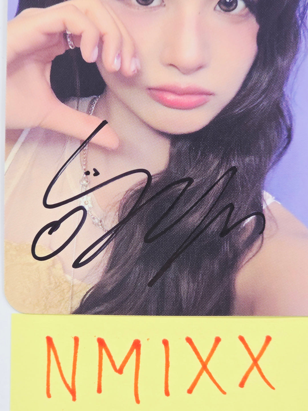 SULLYOON (of NMIXX) "Heavy Serenade" -  Hand Autographed(Signed) Photocard [26.06.12]