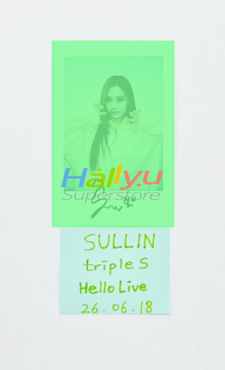 SULLIN (of TripleS) - Hand Autographed(Signed) Polaroid [26.06.18]