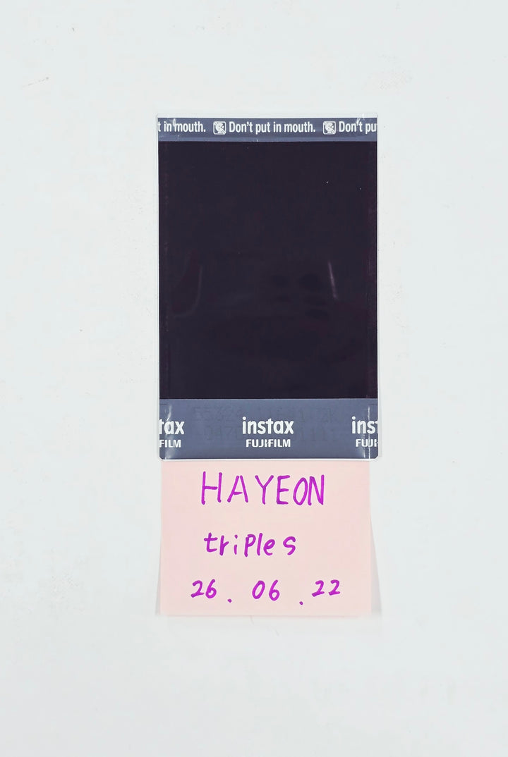 HAYEON (of Triples) - Hand Autographed(Signed) Polaroid [26.06.22]
