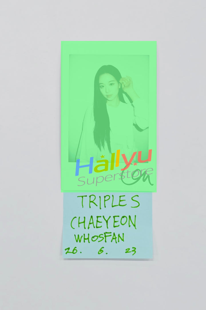 CHAEYEON (of TripleS) - Hand Autographed(Signed) Polaroid [26.06.23]