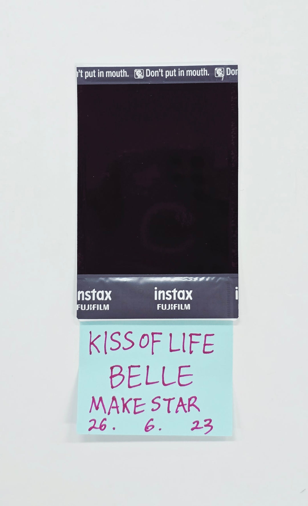 BELLE (of Kiss of Life) - Hand Autographed(Signed) Polaroid [26.06.23]