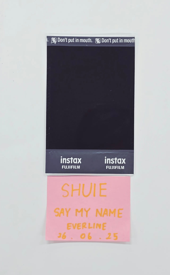 SHUIE (of SAY MY NAME) - Hand Autographed(Signed) Polaroid [26.06.25]