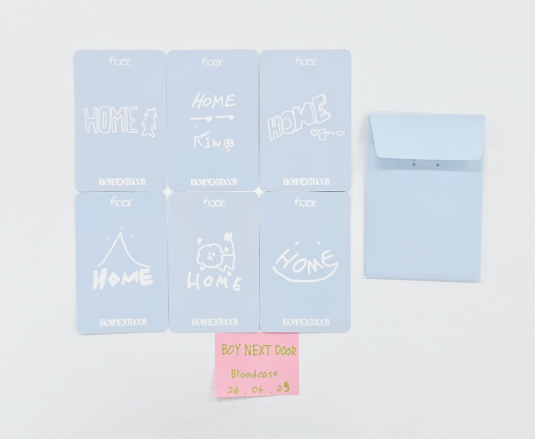 BOYNEXTDOOR "Home" - Broadcast Photocard Set (6ea) [26.06.25]
