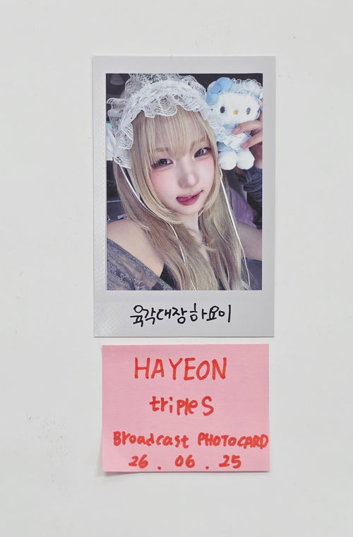 HAYEON (of Triples) "LOVE&POP" - Broadcast Polaroide type Photocard [26.06.25]
