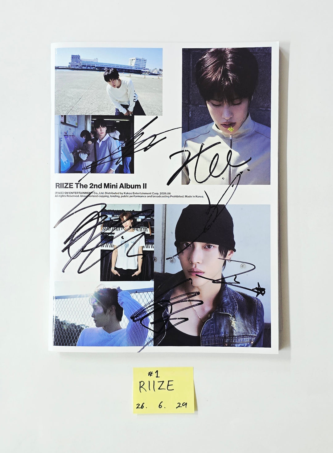 RIIZE "II" - Hand Autographed(Signed) Promo Album [26.06.29]