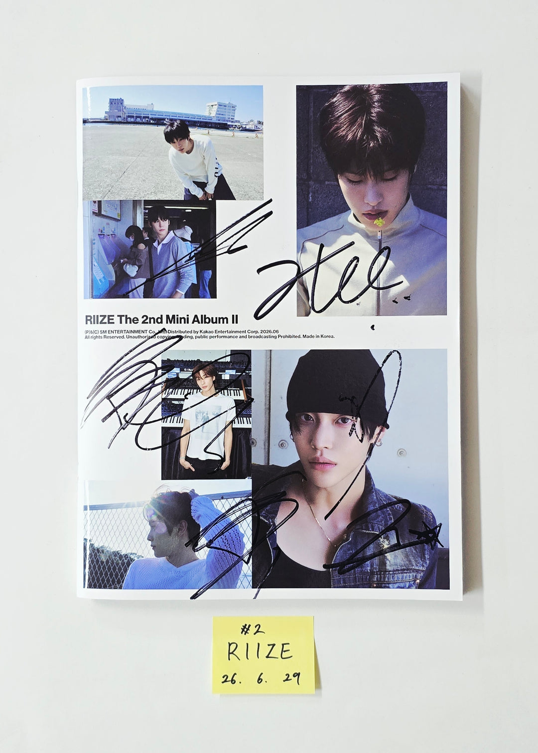 RIIZE "II" - Hand Autographed(Signed) Promo Album [26.06.29]