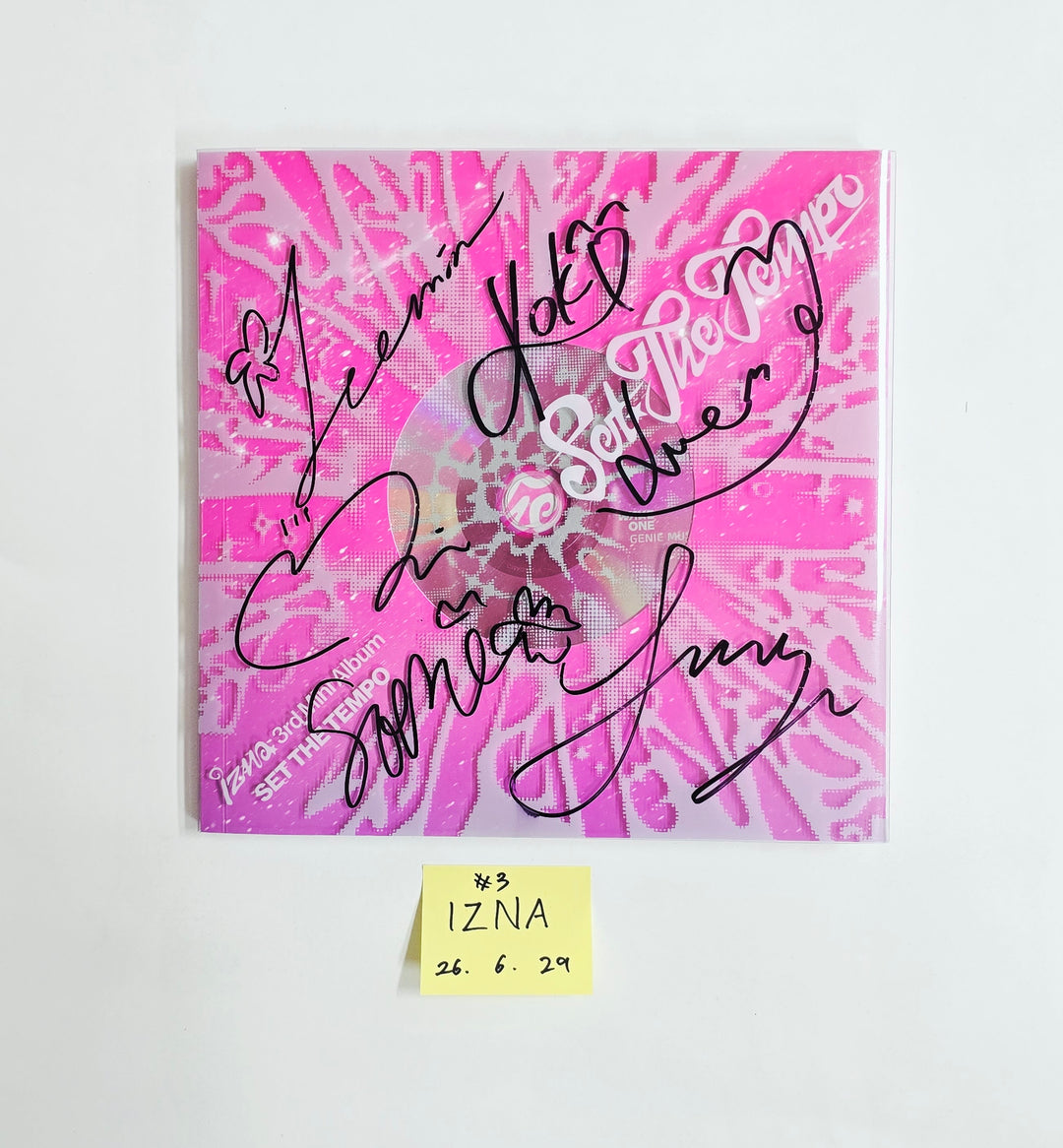 IZNA "SET THE TEMPO" - Hand Autographed(Signed) Promo Album [26.06.29]