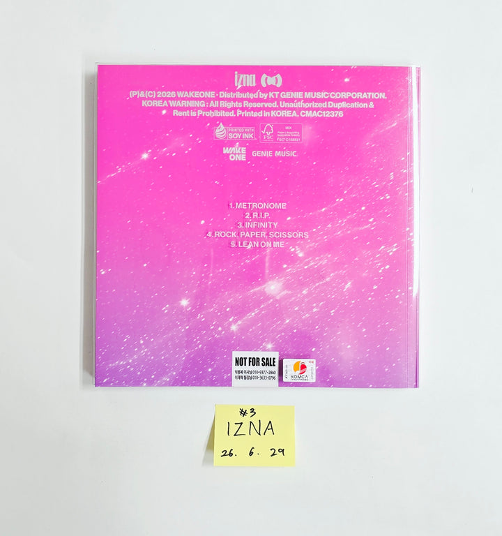 IZNA "SET THE TEMPO" - Hand Autographed(Signed) Promo Album [26.06.29]