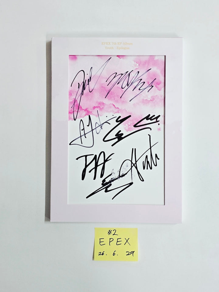 EPEX "소화(韶華) : Epilogue" - Hand Autographed(Signed) Promo Album [26.06.29]