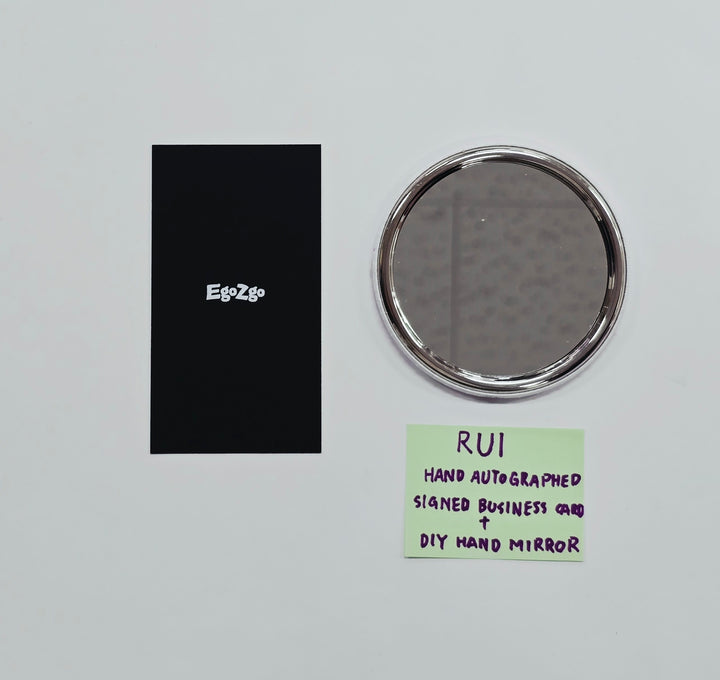 RUI (of XLOV) - EgoZgo Hand Autograhped(Signed) Business Card + DIY Hand Mirror [26.06.29]