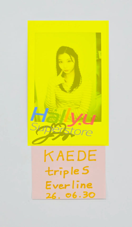 KAEDE (of TripleS) - Hand Autograhped(Signed) Polaroid [26.06.30]