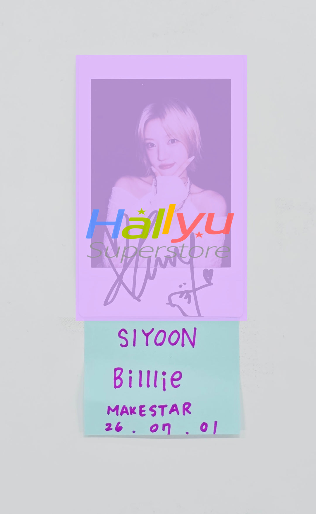 SIYOON (of Billlie) - Hand Autographed(Signed) Polaroid [26.07.01]