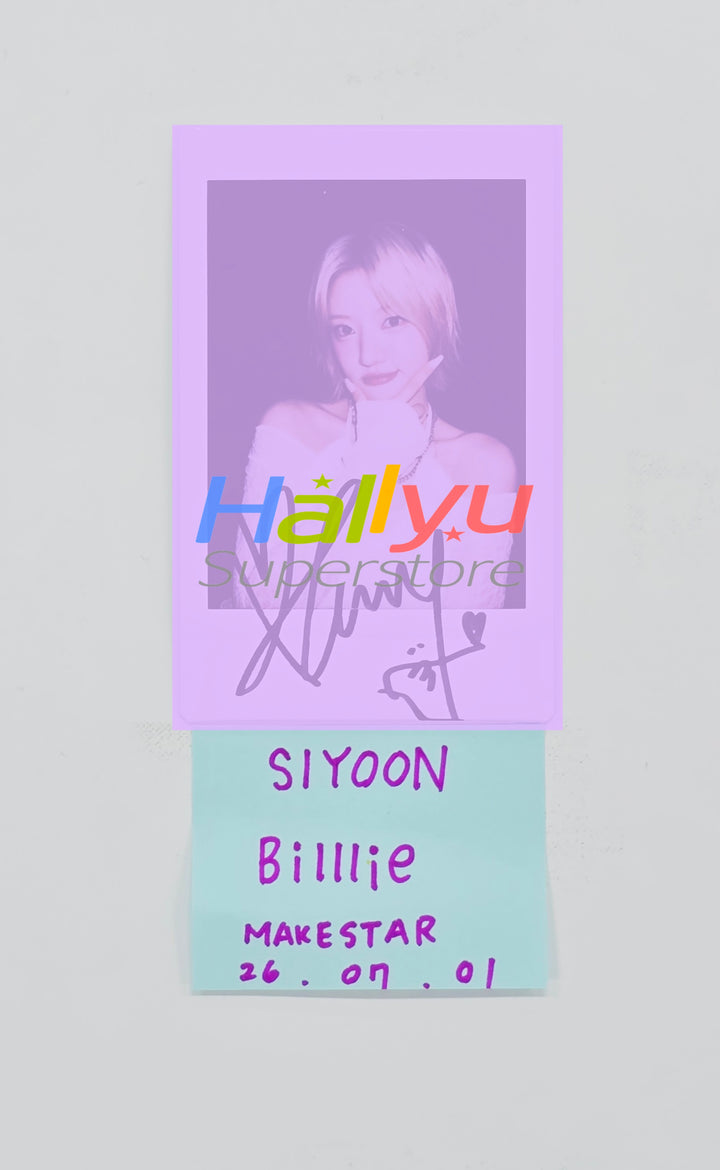 SIYOON (of Billlie) - Hand Autographed(Signed) Polaroid [26.07.01]