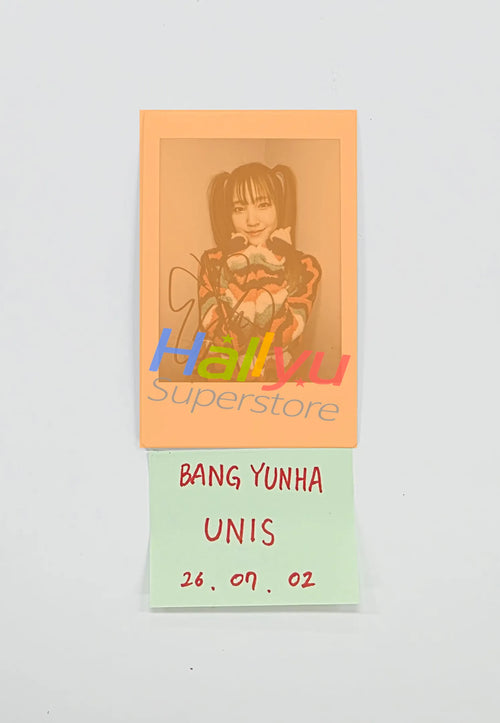 YUNHA (of UNIS) - Hand Autographed(Signed) Polaroid [26.07.02]