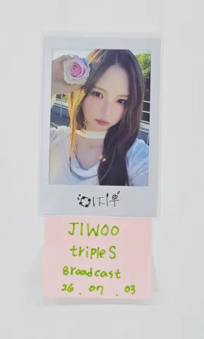 JIWOO (of TripleS) "LOVE&POP" - Broadcast Polaroide type Photocard [26.07.03]