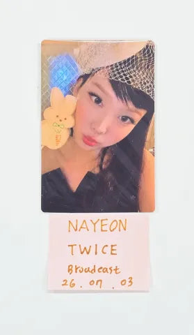 Nayeon (of Twice) "NA" - Broadcast Photocard [26.07.03]