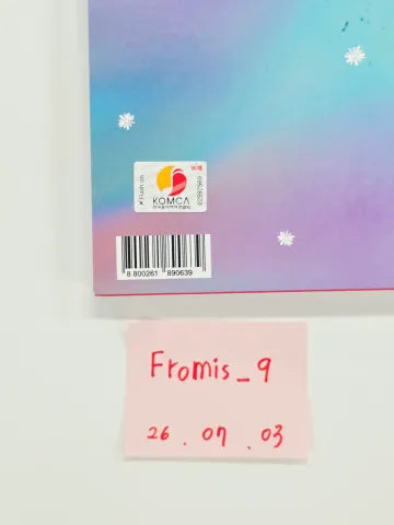 fromis_9 "Supersonic" - Hand Autographed(Signed) Promo Album [26.07.03]