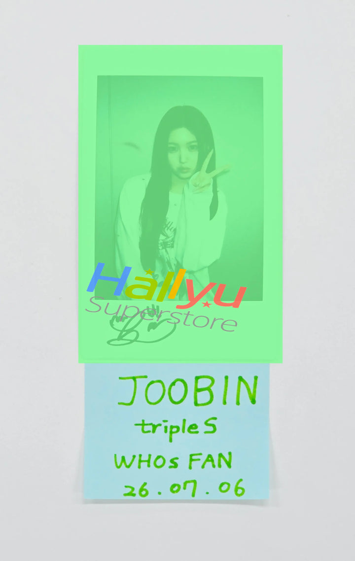 JOOBIN (of TripleS) - Hand Autographed(Signed) Polaroid [26.07.06]