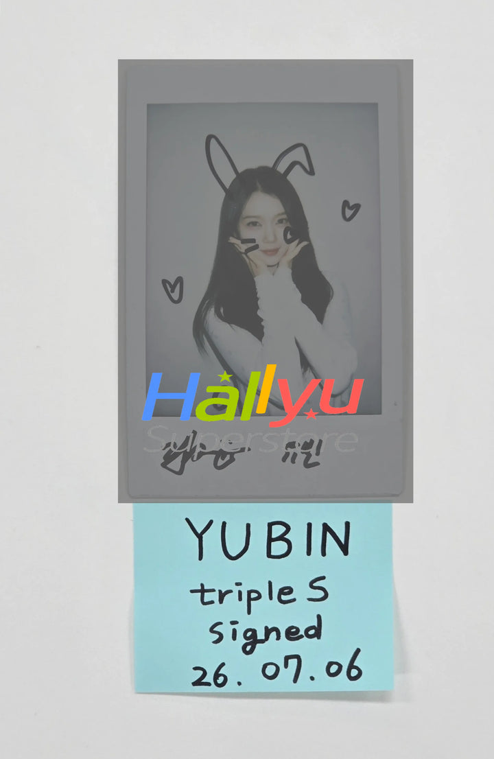 GONG YUBIN (of TripleS) - Hand Autographed(Signed) Polaroid [26.07.06]