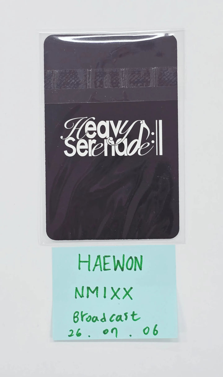 HAEWON (of NMIXX) "Heavy Serenade" - Broadcast Photocard 2nd week [26.07.06]