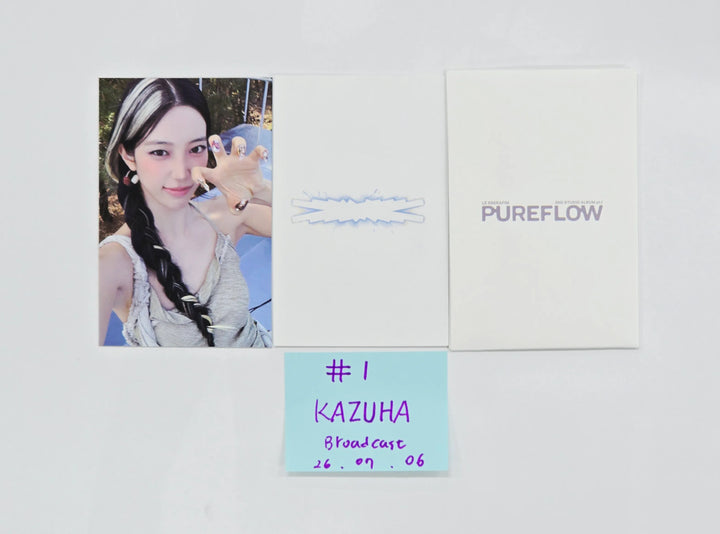 LE SSERAFIM "PUREFLOW" - Broadcast Photocard [26.07.06]