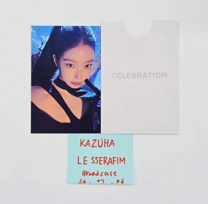 KAZUHA (of LE SSERAFIM) "CELEBRATION" - Broadcast Photocard [26.07.06]