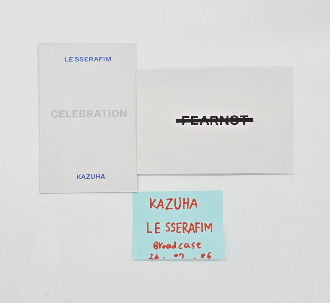 KAZUHA (of LE SSERAFIM) "CELEBRATION" - Broadcast Photocard [26.07.06]